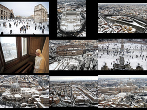 Rom mit Schnee