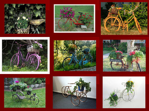 Blumen-Fahrrad
