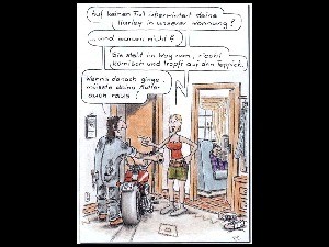 Harley-in-der-Wohnung