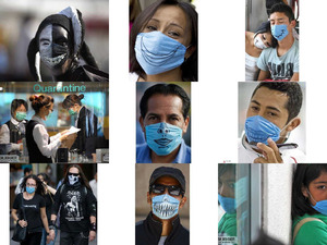 Masken der Schweinegrippe
