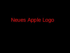 Antiquus 600 - Neues Apple Logo