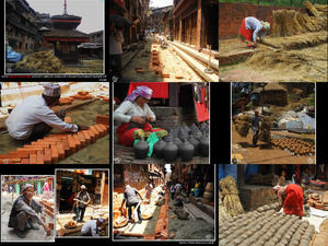 Baktapur und Handwerker