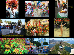 Carnival days in Salvador-Bahia and Rio de Janeiro