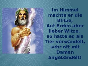 GOeTTERVATER ZEUS