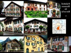 Bemalte Huser in Bayern