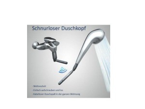 Schnurloser Duschkopf