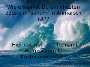 Tsunami Warnsystem