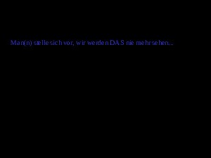 nie mehr sehen