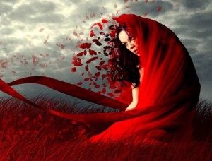 Lady in Red - schne Frauen in Rot
