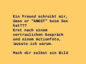 Angst beim Sex