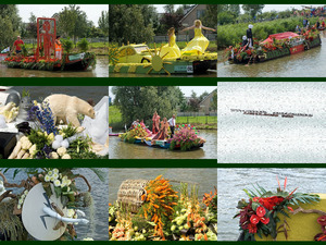 Schwimmender Markt in Niederlande