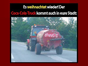 Endlich, der Coca-Cola-Weihnachtstruck kommt wieder