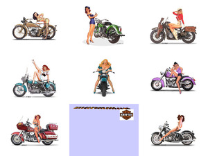 die PinUps von Harley Davidson