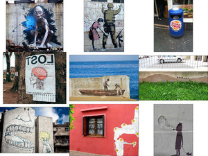 Graffiti und weitere Malereien
