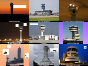 Flughafen-Tower