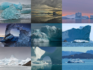 Tolle Aufnahmen von Eisbergen