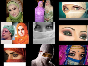 schne Augen schner Frauen in der arabischen Welt