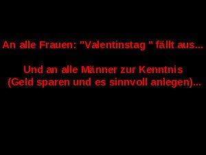 Valentinstag fllt aus