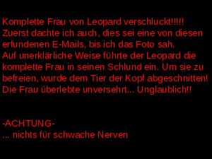 Antiquus 267 - Leopard verschluckt Frau