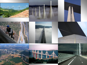 Millau-Viadukt Akrobaten