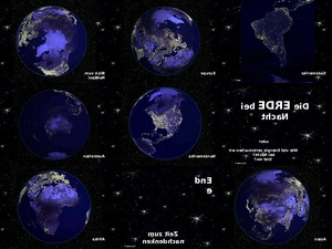 Die Erde bei Nacht