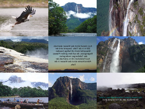 Bilder des Wasserfalles Salto Angel