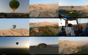 ein Ballonflug ber Luxor