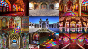 iran bunte moschee.e