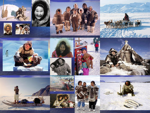 Eskimos in Groenland