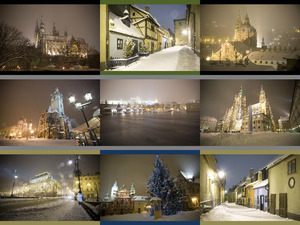 Prag in der Nacht - Winter