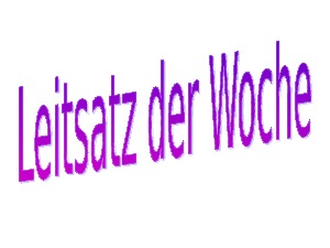 leitsatz der woche