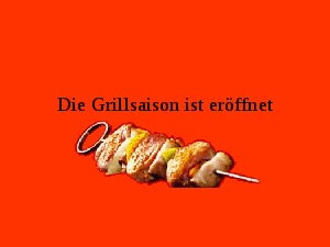 WARNUNG zur Grillsaison