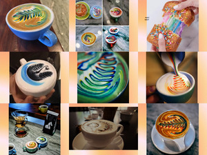klicke hier, um die Datei herunterzuladen Bunte Kaffee Latte