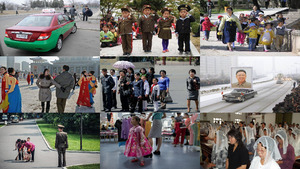 Nordkorea Pyongyang Menschen .E.