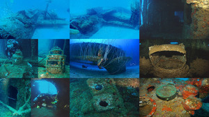 U.S.S Versunkene Saratoga Wrack