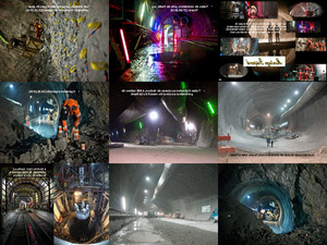 Bau des St. Gotthard Tunnels 1-2