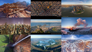 panoramic around the world
