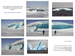 Eisberge und gefrorene Wellen