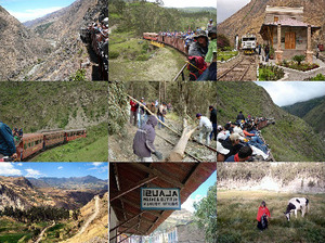 Ecuador-Zug an der Spitze der Anden
