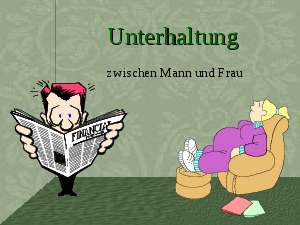 Mann Frau Unterhaltung