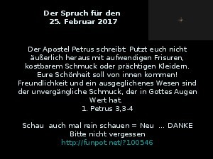 klicke hier, um die Datei herunterzuladen Der Spruch fuer 25.02.2017