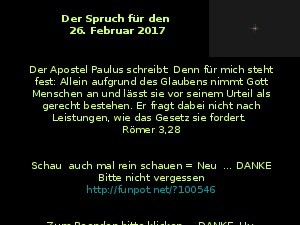 klicke hier, um die Datei herunterzuladen Der Spruch fuer 26.02.2017
