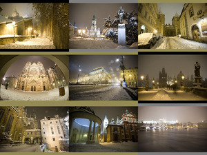 Prag im Winternacht