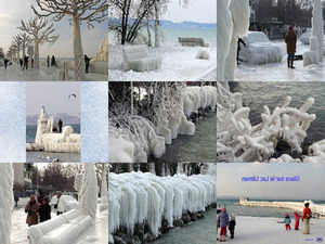 Der Genfer See im Winter