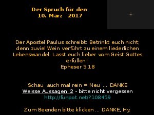 klicke hier, um die Datei herunterzuladen Der Spruch fuer 10.03.2017