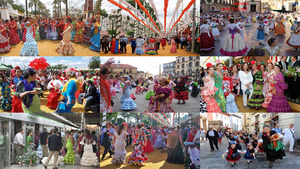 Spanien Sevilla Fiesta