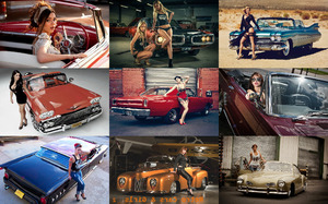 Retro Cars Girls 2 - Retro Autos und Mdchen 2