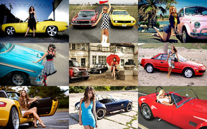 Retro Cars Girls 3 - Retro Autos und Mdchen 3