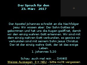 klicke hier, um die Datei herunterzuladen Der Spruch fuer 23.03.2017