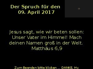 klicke hier, um die Datei herunterzuladen Der Spruch fuer 09.04.2017